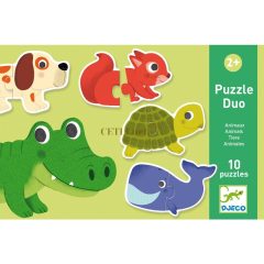 Párosító puzzle - Állatos