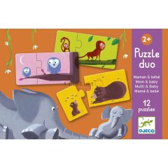 Párosító puzzle - Mama-baba - Mom and baby