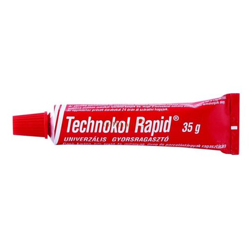 Ragasztó, folyékony, 35 g, TECHNOKOL "Rapid", piros