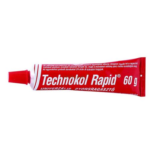 Ragasztó, folyékony, 60 g, TECHNOKOL "Rapid", piros