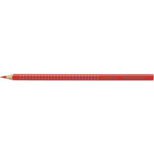 Színes ceruza, háromszögletű, FABER-CASTELL "Grip 2001", piros