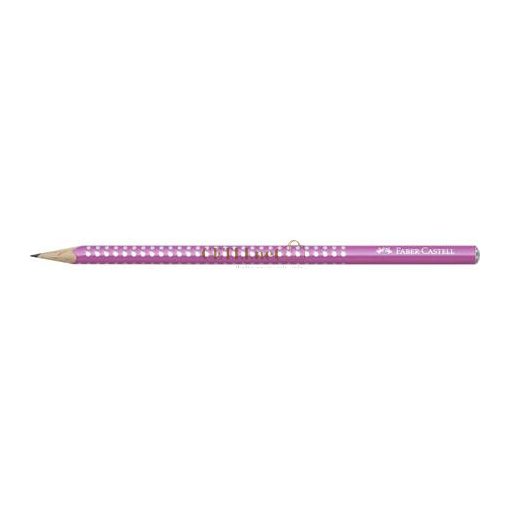 Grafitceruza, B, háromszögletű, FABER-CASTELL "Sparkle Pearl", gyöngyházfényű pink