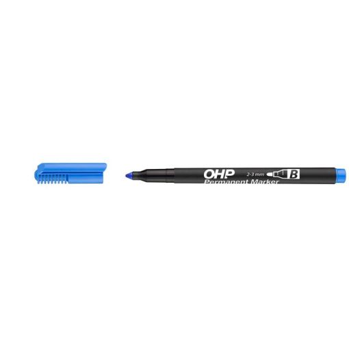 Alkoholos marker, OHP, 2-3 mm, B, ICO, kék (vastag méretű)