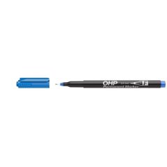   Alkoholos marker, OHP, 0,5 mm, F, ICO, kék (vékony méretű)