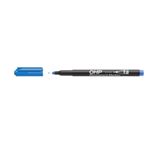 ICO alkoholos marker, OHP, 0,5 mm, F (=vékony), kék
