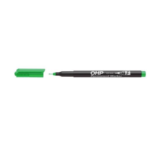 Alkoholos marker, OHP, 0,5 mm, F, ICO, zöld (vékony méretű)