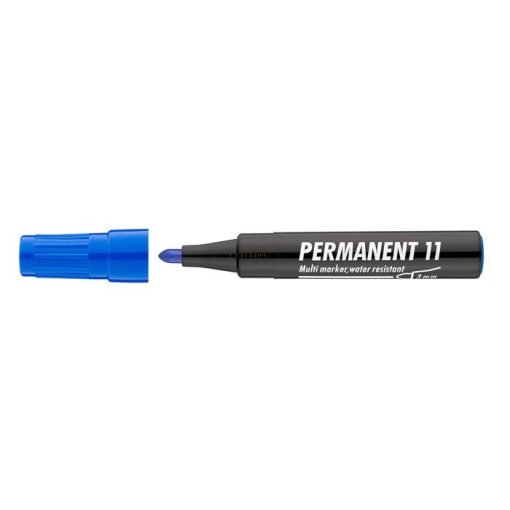 Alkoholos marker, 1-3 mm, kúpos, ICO "Permanent 11", kék