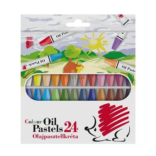 Olajpasztell kréta, ICO "Süni", 24 különböző szín